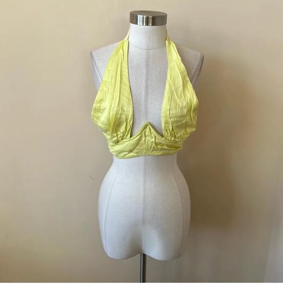 New! For Love and Lemons Rana Cross Front Crop Top NWOT 17451 - Picture 9 of 14